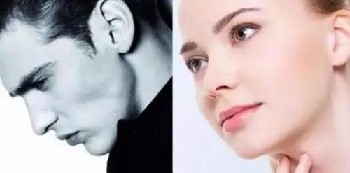 男性与女性做隆鼻手术