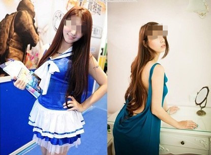 硅胶隆鼻前的呱呱